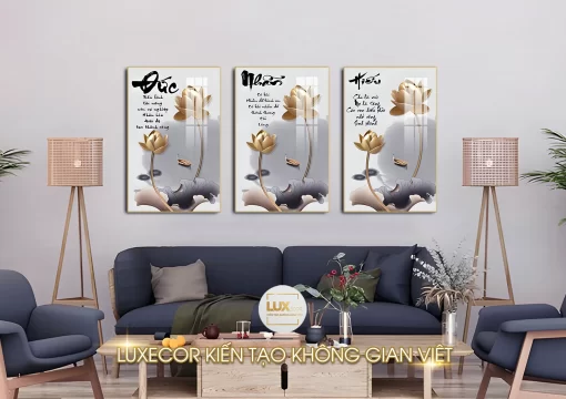 Tranh tráng gương thư pháp chữ Đức Nhẫn Hiếu luôn là món quà ý nghĩa cho người thân trong gia đình