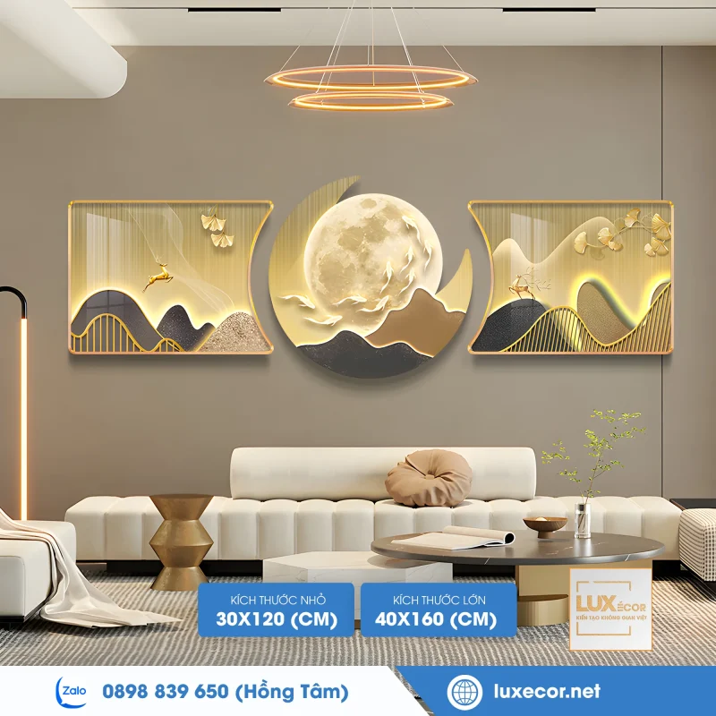 Tranh Tráng Gương Cửu Ngư Quần Hội Phong Thuỷ