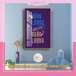 Tranh tráng gương động lực slogan DL001-01