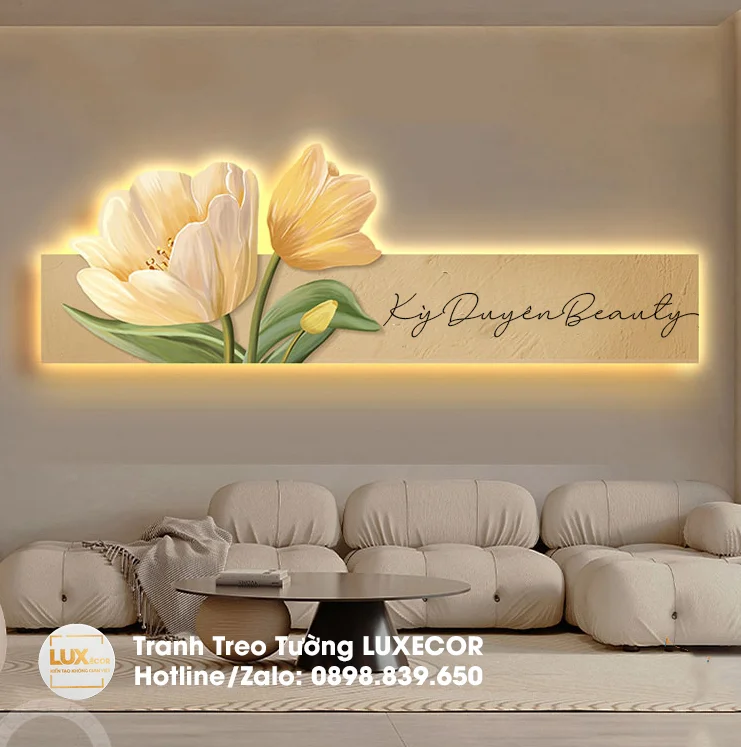Tranh đèn led in theo yêu cầu