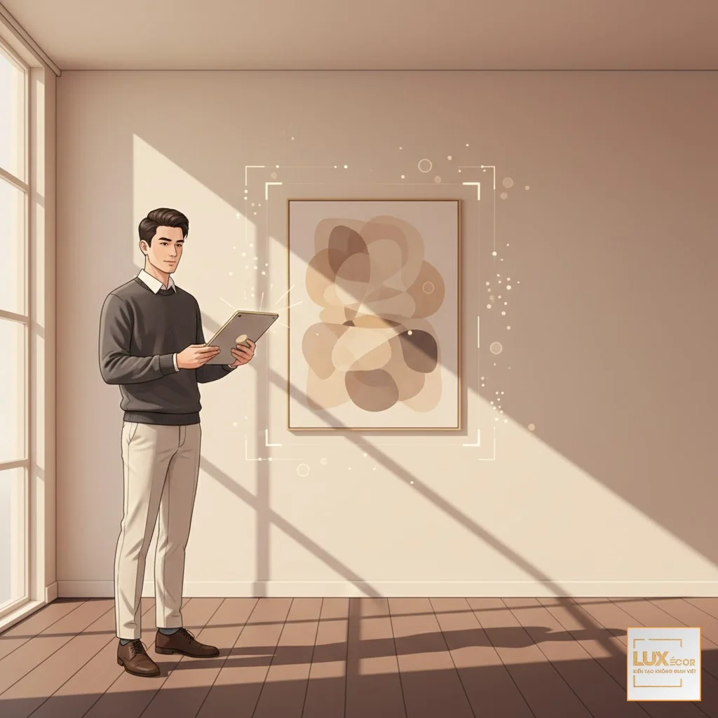 AI và AR thay đổi cách mua sắm nội thất, ướm tranh ảo lên tường.